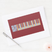 ミリオンドルカルテットピアノ 長方形シール (封筒)