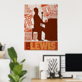 ミリオンドルカルテットルイス型 ポスター (ホームオフィス)