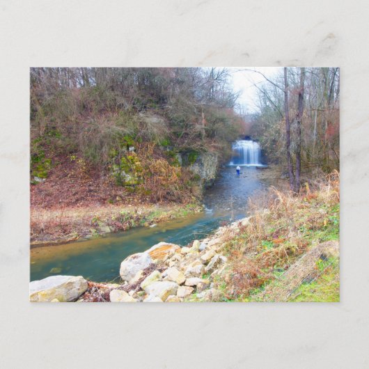 ミリキン滝、QT Metro Park、コロンバス、オハイオ ポストカード (正面)
