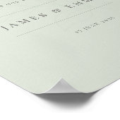 ミリタリストボタニカルウェルカムサイン　パールセージ ポスター (角)