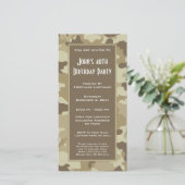ミリタリーカモフラージュパーティー招待状 (スタンド正面)