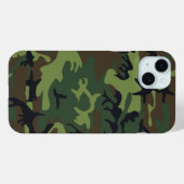 ミリタリーグリーン カモフラージュ iPhone 15 Plus Case-Mate iPhoneケース (裏面 (横))