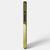 ミリタリーグールドにゴールドメタルの豪華な装飾 iPhoneケース (左側面)