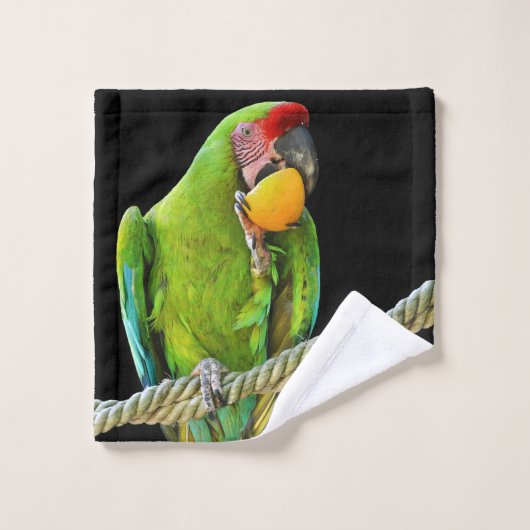 ミリタリーコンゴウインコ ウォッシュタオル (ウォッシュタオル)