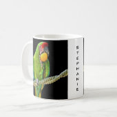 ミリタリーコンゴウインコ コーヒーマグカップ (正面左)