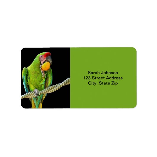 ミリタリーコンゴウインコ ラベル (正面)