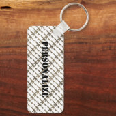 ミリタリースタイルガンカモフラージュGIライフルクールセピア キーホルダー (裏面)