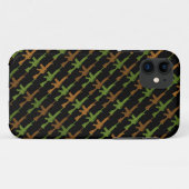 ミリタリースタイルガンカモフラージュGIライフルクールブラック Case-Mate iPhoneケース (裏面(横))