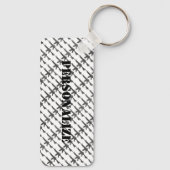 ミリタリースタイルガンカモフラージュGIライフルクールB/W キーホルダー (裏面)