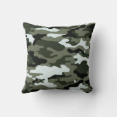 ミリタリー迷彩柄装飾用クッション。 クッション (裏面)