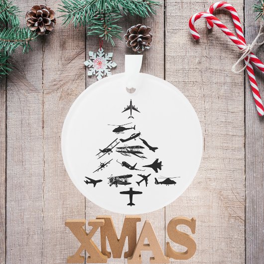 ミリタリー飛行機 クリスマスツリー パイロット WW2 オーダー オーナメント