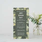 ミリタリー カモフラージュ パーティー 招待状 (スタンド正面)