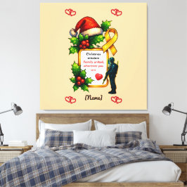 ミリタリー クリスマス ファミリーマッチング – キリスト キャンバスプリント