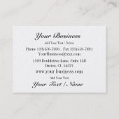 ミリナリー/ファッション/写真用名刺 名刺 (裏面)