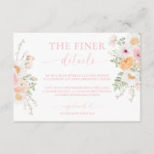 ミリフローラブライダルシャワー詳細 エンクロージャーカード (正面)