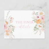 ミリフローラブライダルシャワー詳細 エンクロージャーカード (裏面)