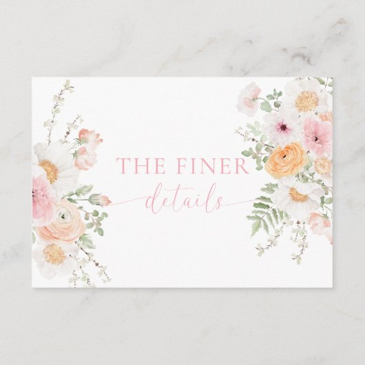 ミリフローラブライダルシャワー詳細 エンクロージャーカード (裏面)