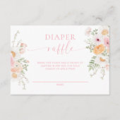 ミリフローラベビーシャワーおむつラッフルチケット エンクロージャーカード (正面)