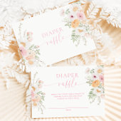 ミリフローラベビーシャワーおむつラッフルチケット エンクロージャーカード