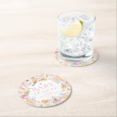 ミリフローラベビーシャワー ラウンドペーパーコースター (インサイチュ)