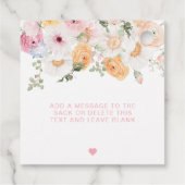 ミリフローラ赤ちゃんシャワーありがとう フェイバータグ (裏面)