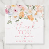 ミリフローラ赤ちゃんシャワーありがとう フェイバータグ (正面)