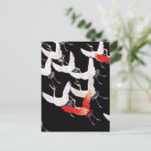 ミリヤド飛んでいるクレーン – ヴィンテージア日本のート ポストカード (スタンド正面)