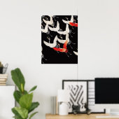 ミリヤードク飛んでいるランズオンフリソードア日本のート ポスター (ホームオフィス)