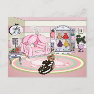 ミリラリュベッドルームフランスの ポストカード