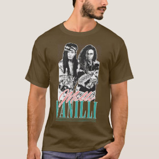 ミリヴァニリヴィンテージスタイル90s美学デザイン tシャツ