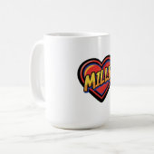 ミリーを愛して コーヒーマグカップ (正面左)