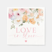 ミリーフローララブイン開花ブライダルシャワー スタンダードカクテルナプキン (正面)