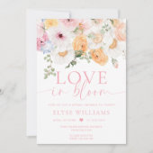 ミリーフローララブイン開花ブライダルシャワー 招待状 (正面)