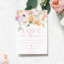 ミリーフローララブイン開花ブライダルシャワー 招待状