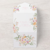 ミリー フラワーベイビーシャワー オールインワン招待状 (外側)