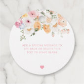 ミリー フラワーポップ・ザ・シャンパン ブライダルシャワーパーティー フェイバータグ (裏面)