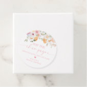 ミリー フローラル ポップ ザ シャンパン ブライダル シャワー フェイバータグ (インサイチュ)