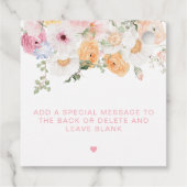 ミリー フローラル ラブ イン ブルーム ブライズシャワー フェイバータグ (裏面)