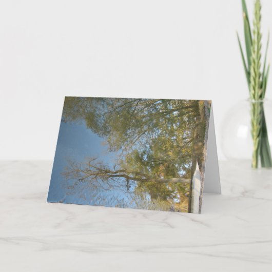 ミルでの木の反射 カード (正面)