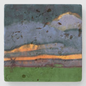 ミルを使用した湿地の風景 | Emil Node | ストーンコースター (正面)