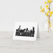 ミルウォーキーのスカイライン カード (黄色い花)