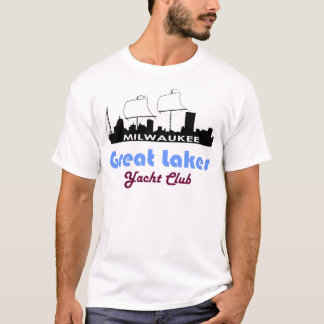 ミルウォーキーのテーマの帆船のヨットのTシャツ Tシャツ
