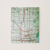 ミルウォーキーのヴィンテージの地図 ジグソーパズル (縦)