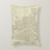 ミルウォーキーの地図 アクセントクッション (正面(垂直))