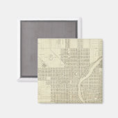 ミルウォーキーの地図 マグネット (正面/裏面)