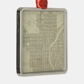 ミルウォーキーの地図 メタルオーナメント (右)