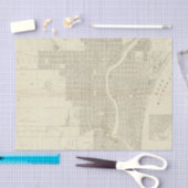 ミルウォーキーの地図 薄葉紙 (クラフト)