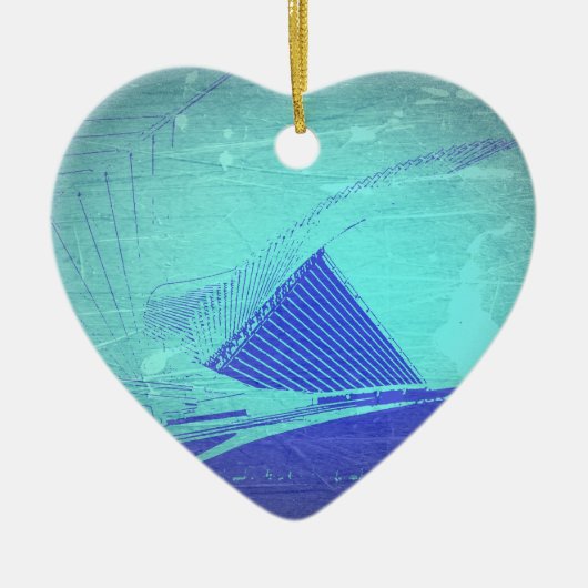 ミルウォーキーの美術館 セラミックオーナメント (正面)