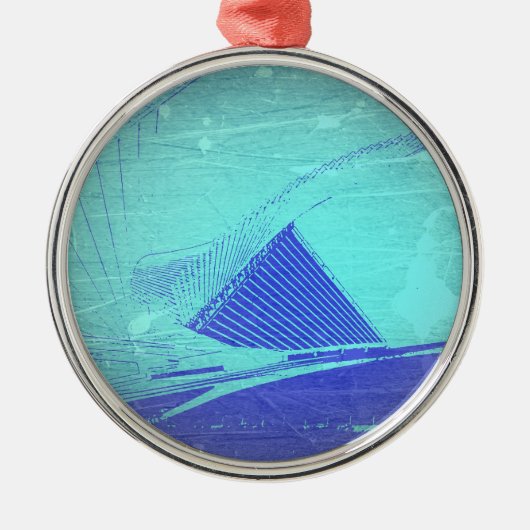 ミルウォーキーの美術館 メタルオーナメント (正面)