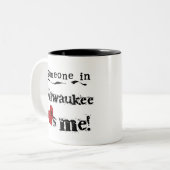 ミルウォーキーの誰か ツートーンマグカップ (正面左)